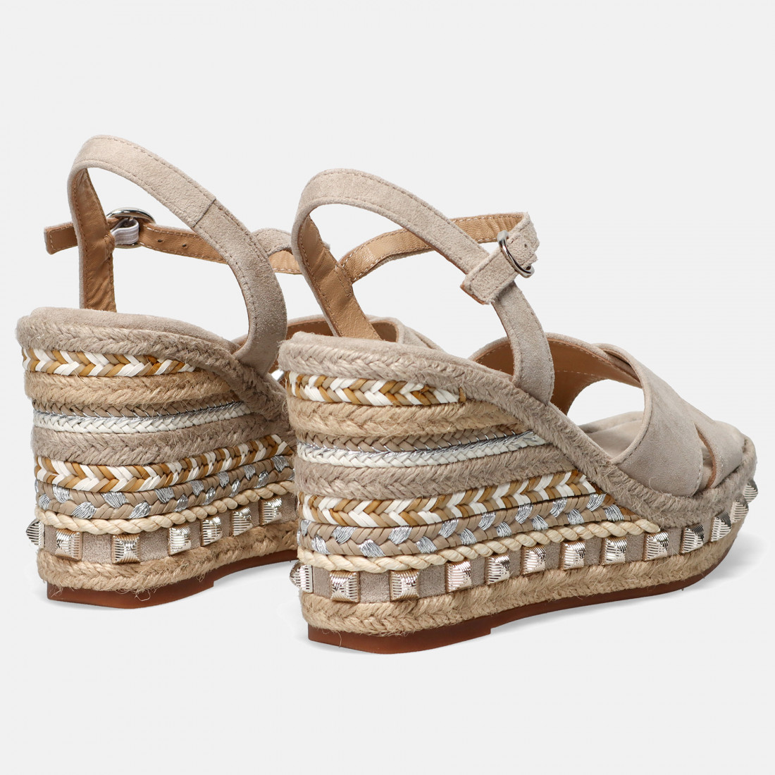 Alma En Pena Onix Beige Women S Wedge Sandals