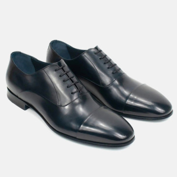 Men's Cangiano derby brogue shoes in dark brown leather