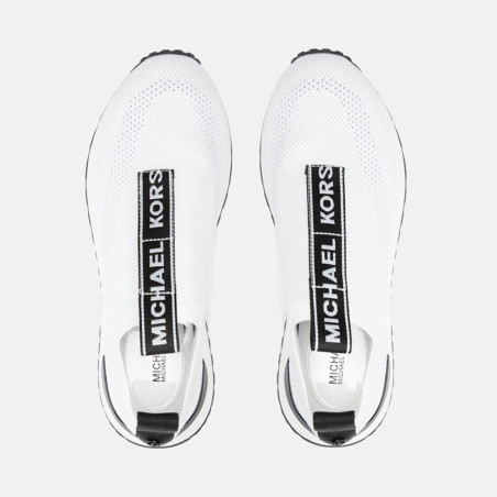 Michael Kors Bodie white slip-on sneaker in mesh with logo