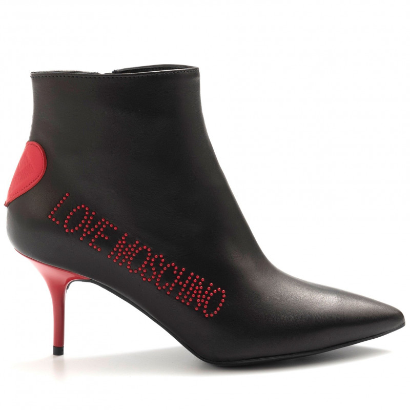 Love Moschino ankle boots with red studs