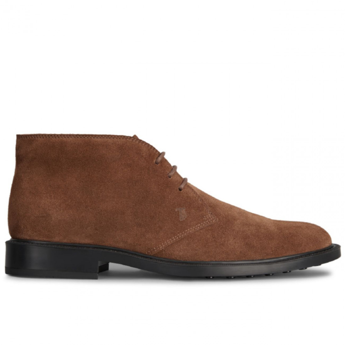 short ankle boots in brown suede