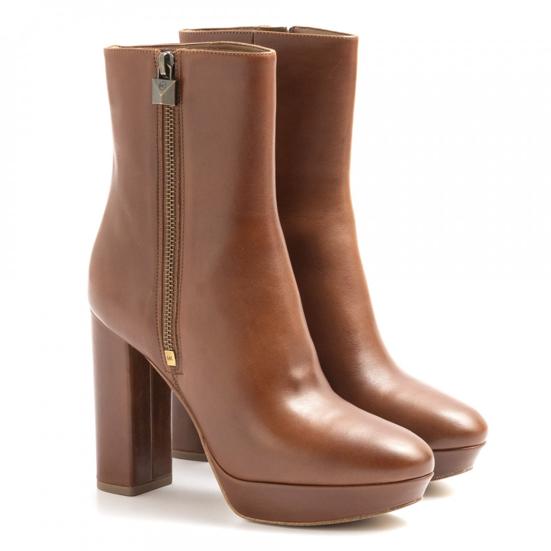 michael kors brown leather boots