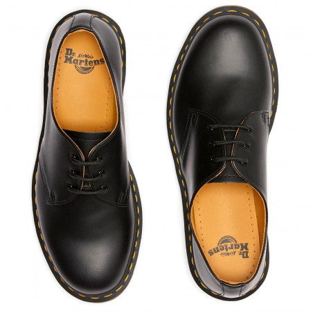 slagader kiezen nationale vlag Black smooth leather Dr. Martens 1461 derby shoes