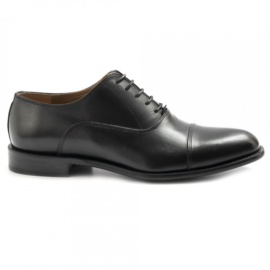 Men's Sangiorgio black leather oxford shoes