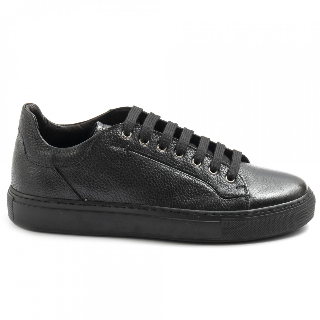 Black premium leather Brecos casual men's shoes